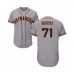 Men's San Francisco Giants #71 Tyler Rogers Grey Road Flex Base Authentic Collection Baseball Player Stitched Jersey