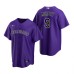 Men's Nike Colorado Rockies #9 Daniel Murphy Purple Alternate Stitched Baseball Jersey