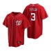 Men's Nike Washington Nationals #3 Michael A. Taylor Red Alternate Stitched Baseball Jersey