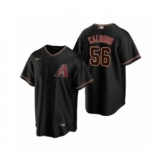 Men's Arizona Diamondbacks #56 Kole Calhoun Nike Black Replica Alternate Stitched Jersey