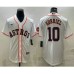 Men's Houston Astros #10 Yuli Gurriel White With Patch Stitched MLB Cool Base Nike Jersey