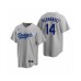 Men's Los Angeles Dodgers #14 Enrique Hernandez Nike Gray Replica Alternate Stitched Jersey