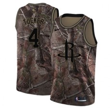 Men's Nike Houston Rockets #4 PJ Tucker Camo NBA Swingman Realtree Collection Jersey