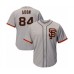 Men's San Francisco Giants #84 Melvin Adon Grey Alternate Flex Base Authentic Collection Baseball Player Stitched Jersey