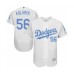 Men's Los Angeles Dodgers #56 Adam Kolarek Authentic White 2016 Father's Day Fashion Flex Base Baseball Player Stitched Jersey