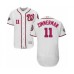 Men's Washington Nationals #11 Ryan Zimmerman White Home Flex Base Authentic Collection 2019 World Series Bound Baseball Stitched Jersey