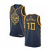 Men's Golden State Warriors #10 Tim Hardaway Swingman Navy Blue Basketball 2019 Basketball Finals Bound Jersey - City Edition