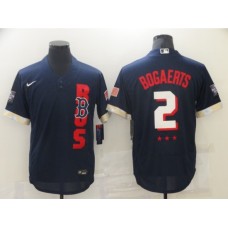 Men's Boston Red Sox #2 Xander Bogaerts Navy 2021 All-Star Game Replica Stitched Jersey