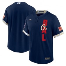 Men's Boston Red Sox Blank Nike Navy 2021 MLB All-Star Game Authentic Stitched Jersey