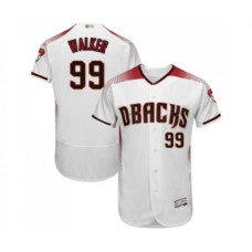 Men's Arizona Diamondbacks #99 Taijuan Walker White Home Authentic Collection Flex Base Baseball Jersey