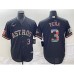 Men's Nike Houston Astros #3 Jeremy Pena Black Color Stitche Cool Base Stitched Jersey