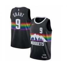 Men's Denver Nuggets #9 Jerami Grant Swingman Black Basketball Stitched Jersey - 2019-20 City Edition