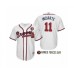 Men's 2019 Armed Forces Day #11 Ender Inciarte Atlanta Braves White Stitched Jersey