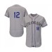 Men's Colorado Rockies #12 Mark Reynolds Grey Road Flex Base Authentic Collection Baseball Jersey