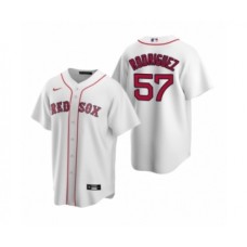 Men's Boston Red Sox #57 Eduardo Rodriguez Nike White Replica Home Stitched Jersey