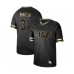 Men's New York Mets #31 Mike Piazza Authentic Black Gold Fashion Baseball Stitched Jersey