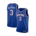 Men's New York Knicks #3 Tracy McGrady Authentic Blue Basketball Stitched Jersey - Statement Edition