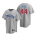 Men's Nike Chicago Cubs #44 Anthony Rizzo Gray Road Stitched Baseball Jersey