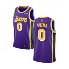 Men's Los Angeles Lakers #0 Kyle Kuzma Authentic Purple Basketball Jerseys - Icon Edition