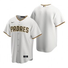 Men's Nike San Diego Padres Blank White Brown Home Stitched Baseball Jersey