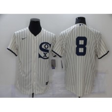 Men's Chicago White Sox #8 Bo Jackson Cream Elite 2021 Field of Dreams Stitched Jersey