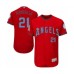 Men's Los Angeles Angels of Anaheim #21 Michael Hermosillo Authentic Red 2016 Father's Day Fashion Flex Base Baseball Player Stitched Jersey