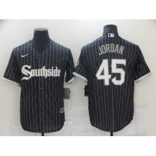 Men's Nike Chicago White Sox Southside #45 Michael Jordan Black Alternate Flex Base Stitched Jersey