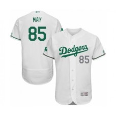 Men's Los Angeles Dodgers #85 Dustin May White Celtic Flexbase Authentic Collection Baseball Player Stitched Jersey