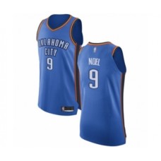 Men's Oklahoma City Thunder #9 Nerlens Noel Authentic Royal Blue Basketball Stitched Jersey - Icon Edition