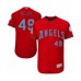 Men's Los Angeles Angels of Anaheim #49 Adalberto Mejia Authentic Red 2016 Father's Day Fashion Flex Base Baseball Player Stitched Jersey