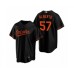 Men's Baltimore Orioles #57 Hanser Alberto Nike Black Replica Alternate Stitched Jersey