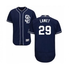 Men's San Diego Padres #29 Dinelson Lamet Navy Blue Alternate Flex Base Authentic Collection Baseball Player Stitched Jersey