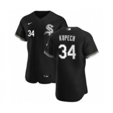 Men's Chicago White Sox #34 Michael Kopech Black Alternate 2020 Authentic Player Baseball Stitched Jersey