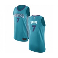 Men's Jordan Charlotte Hornets #7 Dwayne Bacon Authentic Teal Basketball Stitched Jersey - Icon Edition