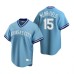 Men's Nike Kansas City Royals #15 Whit Merrifield Light Blue Cooperstown Collection Road Stitched Baseball Jersey