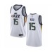 Men's Utah Jazz #15 Stanton Kidd Authentic White Basketball Stitched Jersey - Association Edition