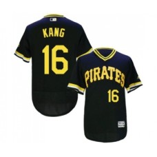 Men's Pittsburgh Pirates #16 Jung-ho Kang Black Flexbase Authentic Collection Cooperstown Baseball Jersey