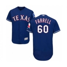 Men's Texas Rangers #60 Luke Farrell Royal Blue Alternate Flex Base Authentic Collection Baseball Player Stitched Jersey