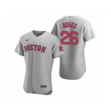 Men's Boston Red Sox #26 Wade Boggs Nike Gray Authentic Road Stitched Jersey