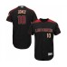 Men's Arizona Diamondbacks #10 Adam Jones Black Alternate Authentic Collection Flex Base Baseball Jersey