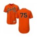 Men's San Francisco Giants #75 Enderson Franco Orange Alternate Flex Base Authentic Collection Baseball Player Stitched Jersey