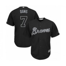 Men's Atlanta Braves #7 Dansby Swanson Dans Authentic Black 2019 Players Weekend Baseball Jersey