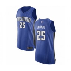 Men's Orlando Magic #25 Wes Iwundu Authentic Royal Blue Basketball Stitched Jersey - Icon Edition