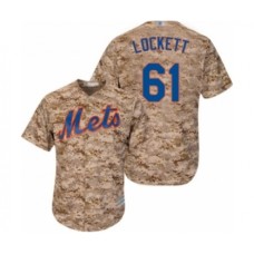 Men's New York Mets #61 Walker Lockett Authentic Camo Alternate Cool Base Baseball Player Stitched Jersey