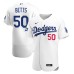 Men's Los Angeles Dodgers #50 Mookie Betts Nike White 2020 World Series Champions Home Authentic Player Stitched Jersey