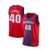 Men's Detroit Pistons #40 Bill Laimbeer Swingman Red Basketball Stitched Jersey - 2019 20 City Edition