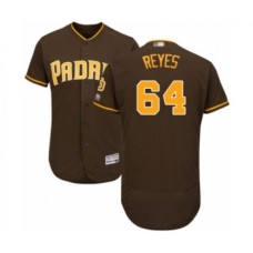 Men's San Diego Padres #64 Gerardo Reyes Brown Alternate Flex Base Authentic Collection Baseball Player Stitched Jersey