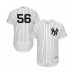 Men's New York Yankees #56 Jonathan Holder White Home Flex Base Authentic Collection Baseball Player Stitched Jersey