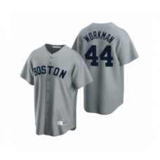 Men's Boston Red Sox #44 Brandon Workman Nike Gray Cooperstown Collection Road Stitched Jersey