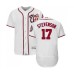 Men's Washington Nationals #17 Andrew Stevenson White Home Flex Base Authentic Collection Baseball Jersey